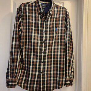 US Polo Assn. Men's Long Sleeve Button Down Shirt Size 1XL